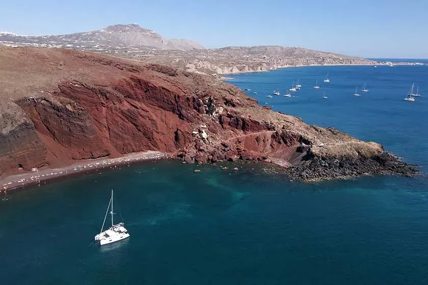 sailing catamaran cruise red beach