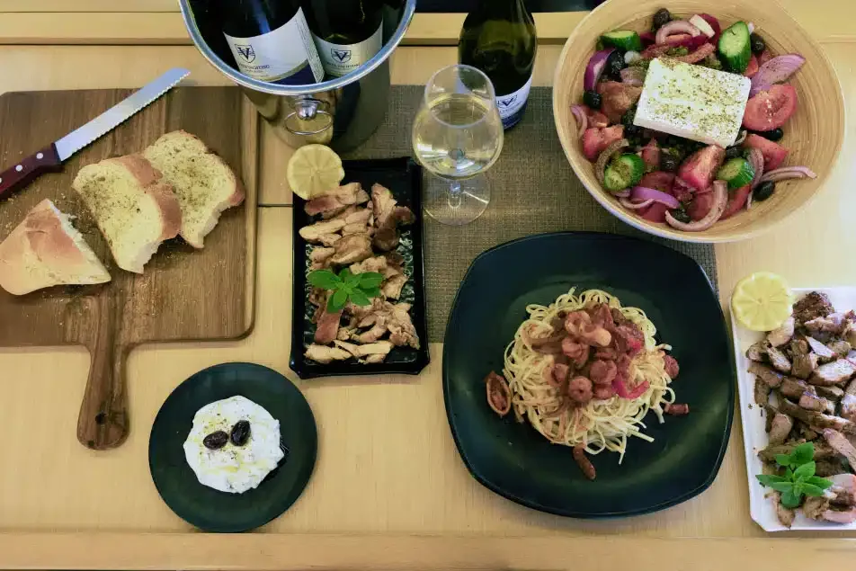 greek-meal-on-board