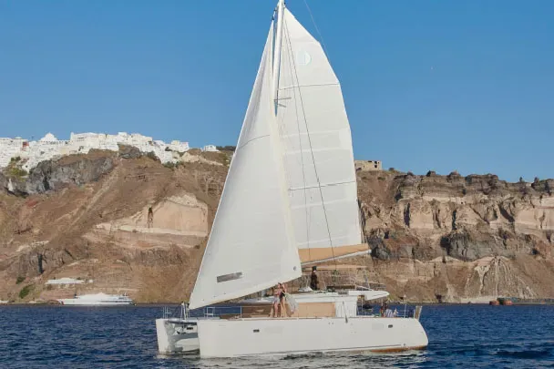 private-catamaran-santorini