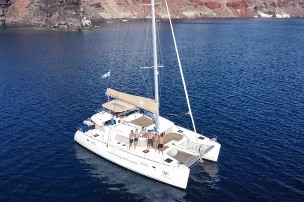 private-catamaran-santorini